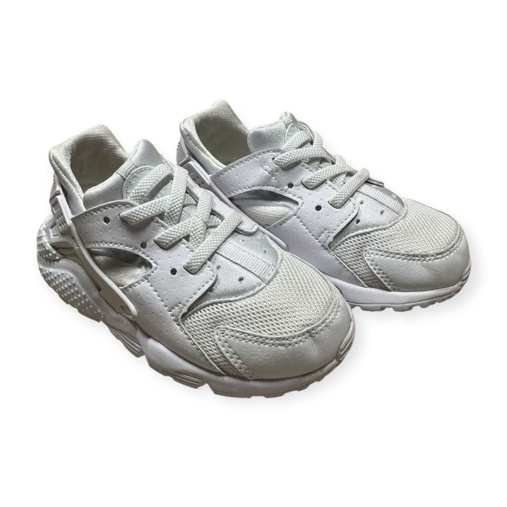 Nike Huarache Run White Sneakers Toddler‎ Size 9C Shoes